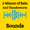 Thumbnail 5 minutes of rain and thunderstorm sounds