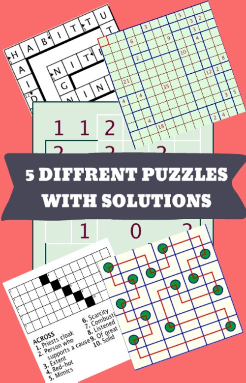 Product picture 5 Different Puzzles With Solutions Includes Ouroboros