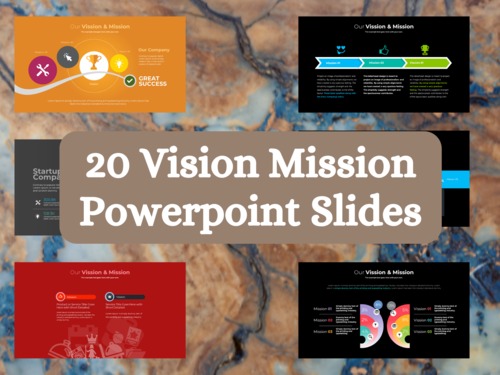 Product picture 20 Editable Vision and Mission Powerpoint Slides