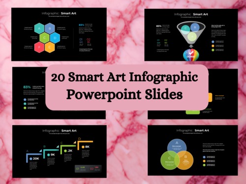 Product picture 20 Editable Smart Art  Infographics Powerpoint Slides