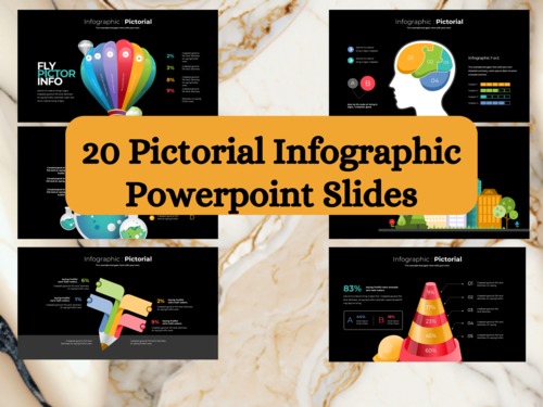 Product picture 20 Editable Pictorial Infographics Powerpoint Slides