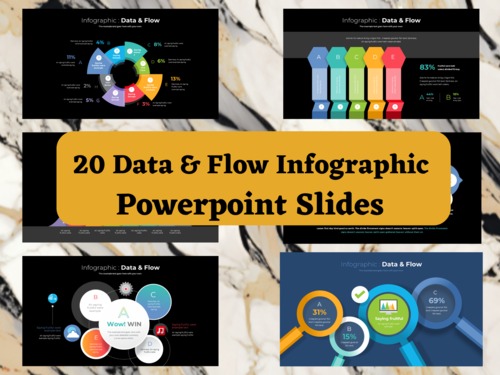 Product picture 20  Editable Data & Flow Infographic Powerpoint Slides