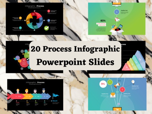 Product picture 20 Editable Process Infographic Powerpoint Slides