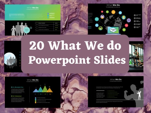 Product picture 20 Editable What We Do Powerpoint Slides