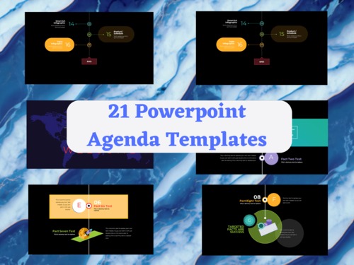 Product picture 21 Editable Agenda Powerpoint Template Slides