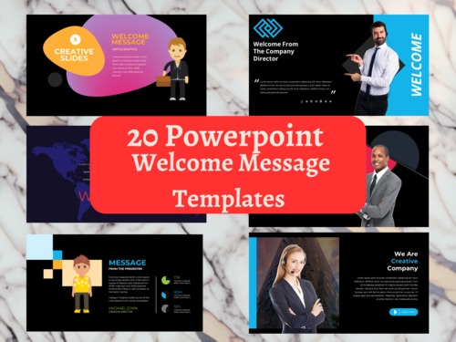 Product picture 20 Editable Welcome Message Power Point Template Slides