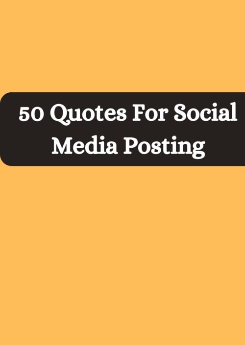 Product picture 50 Quotes for Social Media Posting