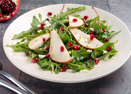 Product picture Arugula, Pear and Goat Cheese Salad with Pomegranate Vinaigr
